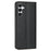 For Samsung Galaxy A56 5G Wallet Case Line Imprinted Leather Stand Phone Cover with Wrist Strap - Black - 7