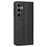 For Samsung Galaxy S25+ / S24+ Wallet Case Line Imprinted Leather Stand Phone Cover with Wrist Strap - Black - 7