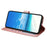 For iPhone 16 Pro Case Butterfly Imprinted Wallet Stand PU Leather Flip Phone Cover with Strap - Rose Gold - 2