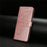 For iPhone 16 Case Butterfly Imprinted Wallet Stand PU Leather Flip Phone Cover with Strap - Rose Gold - 6