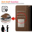 For Samsung Galaxy A56 5G Case RFID Blocking Wallet Stand Rhombus Leather Phone Cover with Wrist Strap - Brown - 7