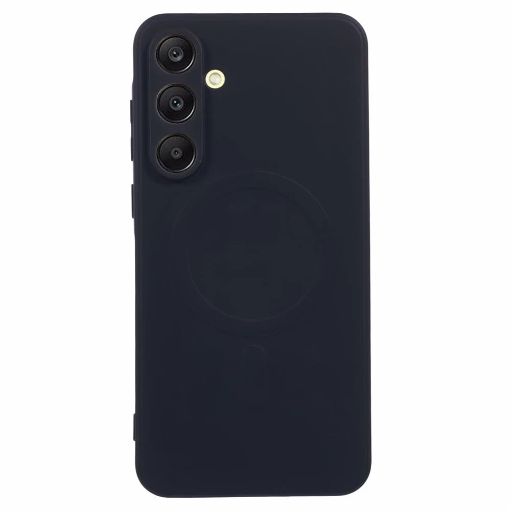 For Samsung Galaxy A16 4G / 5G Magnetic Case Shockproof TPU Phone Cover - Black - 1