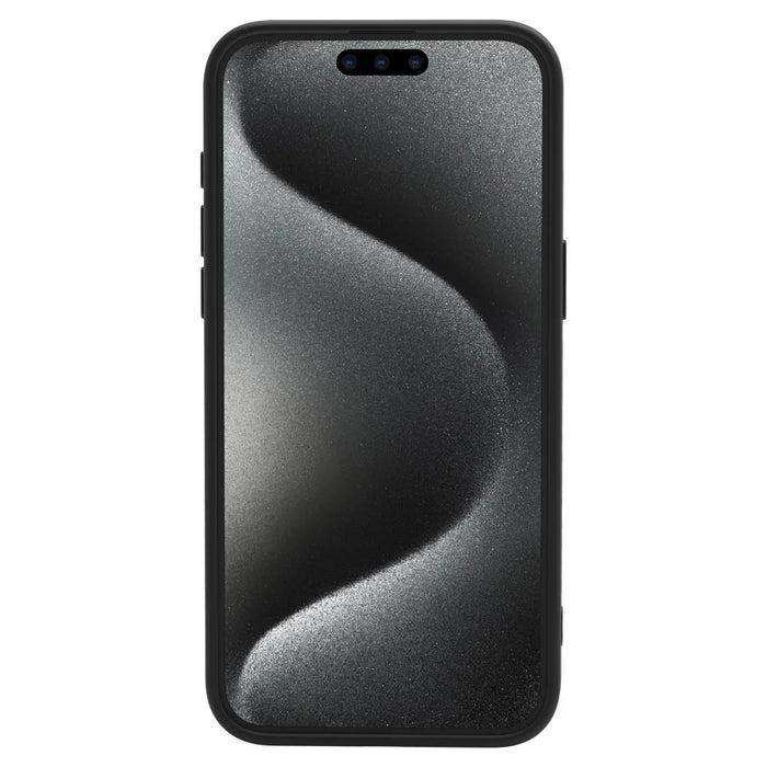 LEREACH Le-Chic Series For iPhone 15 Pro Max Case Compatible with MagSafe Kickstand TPU + PC Phone Cover - Black - 2
