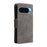 Phone Case For Google Pixel 10 / 10 Pro / 9 / 9 Pro , Zipper Wallet Rivet Decor Leather Cover with Wrist Strap - Grey - 7