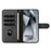 Stand Case for iPhone Air PU Leather Wallet Phone Cover S Shape Stitching Design with Strap - Black - 2
