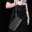 Stand Case for iPhone Air PU Leather Wallet Phone Cover S Shape Stitching Design with Strap - Black - 5