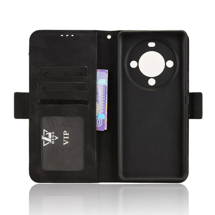 For FOSSiBOT S3 Pro 4G Leather Case Phone Wallet Cover with Multiple Card Slots - Black - 5