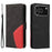 For iPhone 18 Pro / 17 Pro Leather Phone Case Stand Wallet with Bi-colour Splicing Design - Black - 1