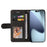 For iPhone 18 Pro / 17 Pro Leather Phone Case Stand Wallet with Bi-colour Splicing Design - Black - 2