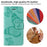 For iPhone 17 Wallet Case Floral Butterfly Imprinted Leather Phone Cover Stand -  Green - 5