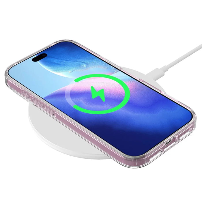 For iPhone 17 Pro Max Clear Phone Case Compatible with MagSafe TPU+Acrylic Back Cover - Clear - 3