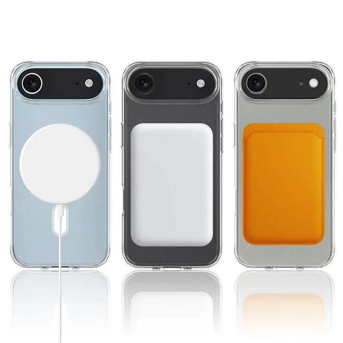 For iPhone Air Clear Phone Case Compatible with MagSafe TPU+Acrylic Back Cover - Clear - 4