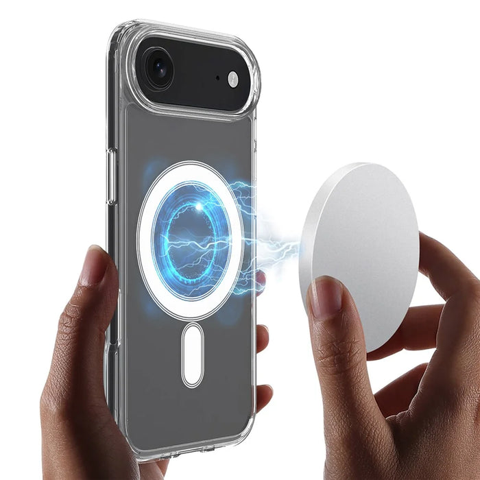 For iPhone Air Clear Phone Case Compatible with MagSafe TPU+Acrylic Back Cover - Clear - 5