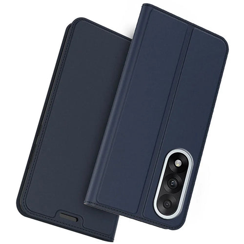 For OnePlus Nord 5 5G / Ace 5 Ultra 5G Case PU Leather Phone Cover with Card Holder Stand - Blue - 1