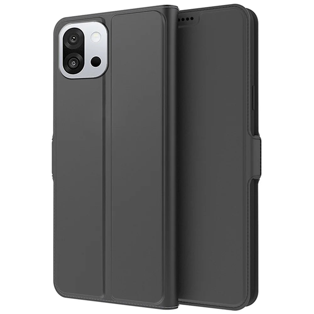 For OnePlus 13T 5G Case Shockproof TPU Inner Shell Leather Phone Cover Card Slot - Black - 1
