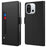 For OnePlus 13T 5G Case Stand PU Leather Phone Cover Card Holder Mirror - Black - 1