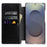 MELKCO For Samsung Galaxy S25 Ultra Case Card Slots Genuine Cow Leather Flip Phone Cover - Black - 2