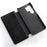 MELKCO For Samsung Galaxy S25 Ultra Case Card Slots Genuine Cow Leather Flip Phone Cover - Black - 3