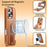 CASENEO For iPhone 16 Pro Magnetic Case Wristband PU Leather + PC Shockproof Phone Cover - Brown - 7