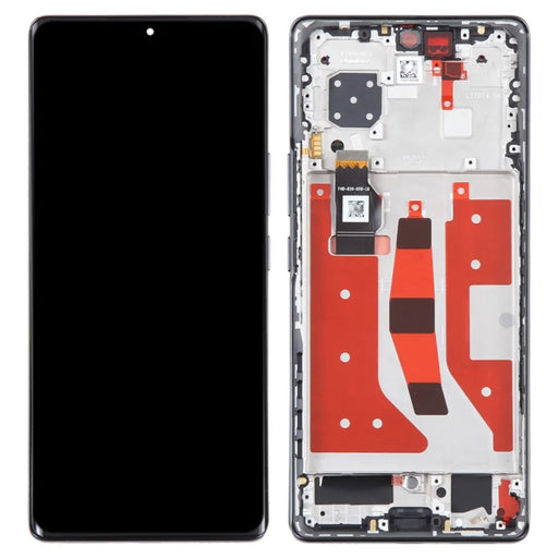 For Honor 80 5G ANN-AN00 OEM Grade S OLED Screen and Digitizer Assembly + Frame (Without Logo) - Black - 1