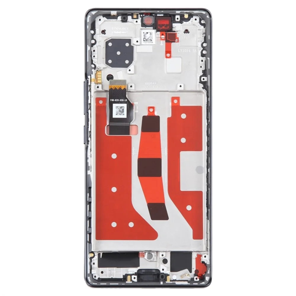 For Honor 80 5G ANN-AN00 OEM Grade S OLED Screen and Digitizer Assembly + Frame (Without Logo) - Black - 3