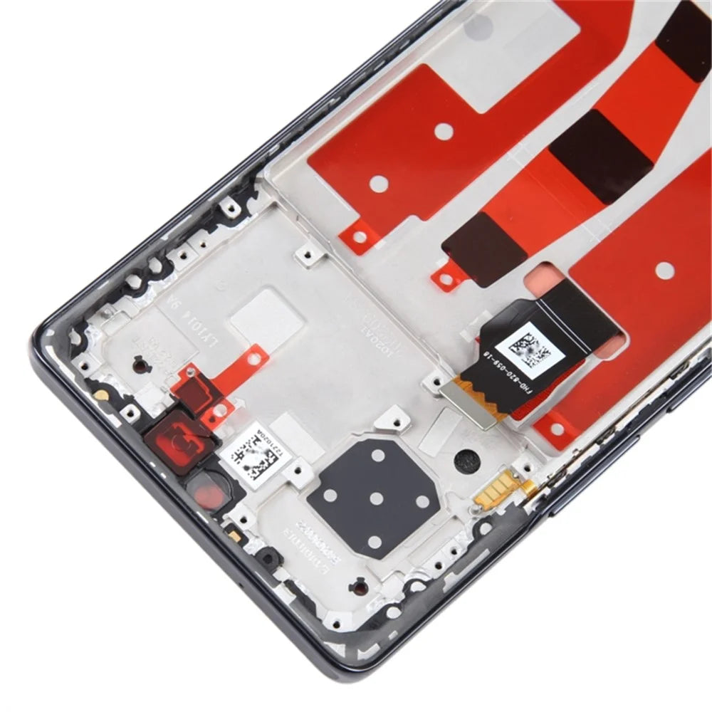For Honor 80 5G ANN-AN00 OEM Grade S OLED Screen and Digitizer Assembly + Frame (Without Logo) - Black - 5