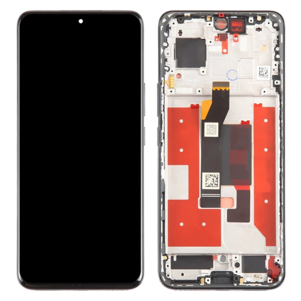 For Honor 90 REA-AN00, REA-NX9 OEM Grade S AMOLED Screen and Digitizer Assembly + Frame (Without Logo) - Black - 1