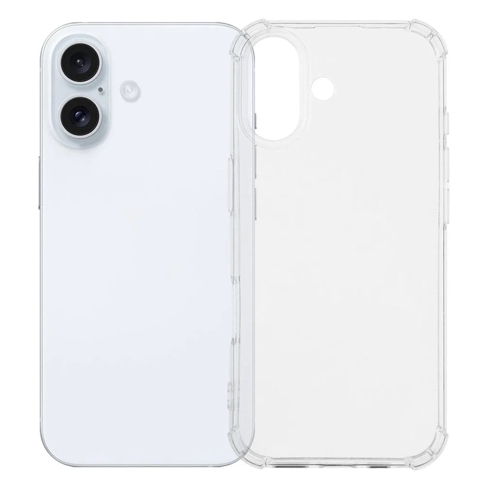 For iPhone 17 Phone Case Reinforced Four Corner Anti-Drop Clear TPU Cover - 1