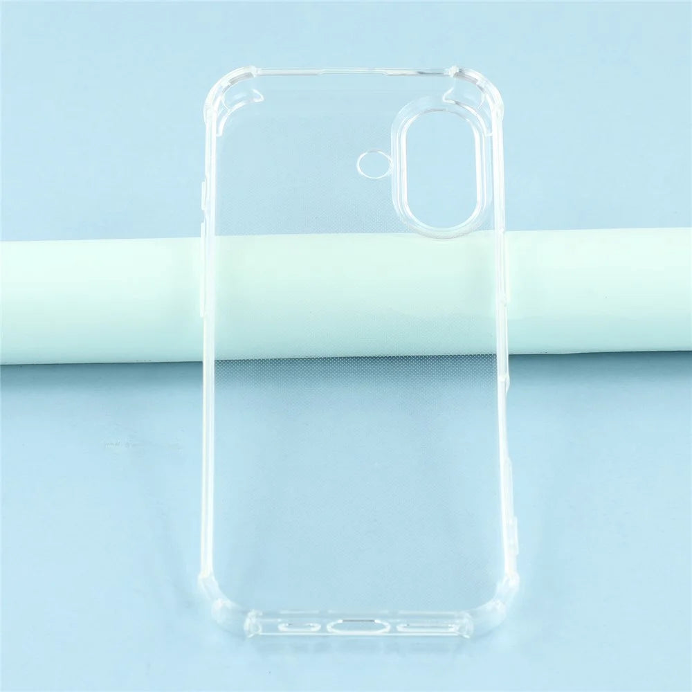 For iPhone 17 Phone Case Reinforced Four Corner Anti-Drop Clear TPU Cover - 4