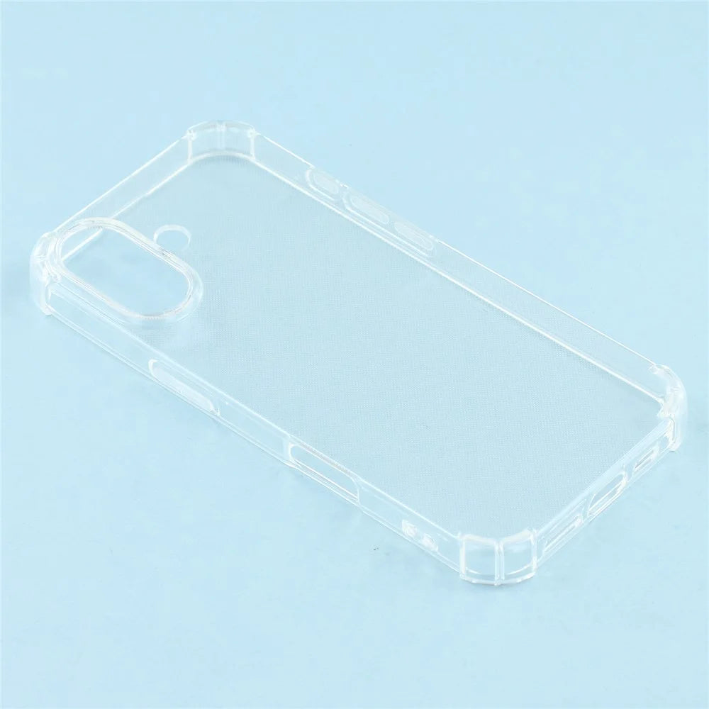 For iPhone 17 Phone Case Reinforced Four Corner Anti-Drop Clear TPU Cover - 5