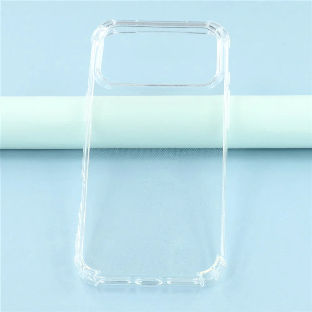 For iPhone 18 Pro / 17 Pro Phone Case Reinforced Four Corner Anti-Drop Clear TPU Cover - 2