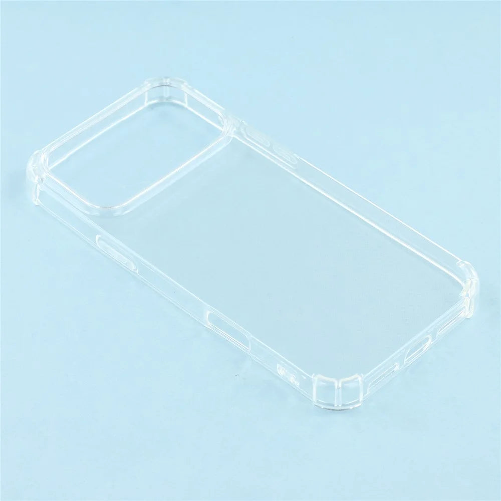 For iPhone 18 Pro / 17 Pro Phone Case Reinforced Four Corner Anti-Drop Clear TPU Cover - 4