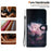 For iPhone 17 Wallet Phone Case Anti-Drop Leather Flip Cover Pattern Printing with Strap - Purple Peony - 6
