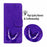 For iPhone 17 Stand Case PU Leather Phone Cover Butterfly Printed - Purple - 5