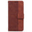 For iPhone Air Case Geometry Pattern Leather Wallet Phone Cover with Wrist Strap - Brown - 6
