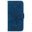 For iPhone Air Case Butterfly Flower Imprint PU Leather Wallet Phone Cover with Strap - Blue - 6