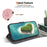 For iPhone 18 Pro / 17 Pro Wallet Phone Case Anti-Drop Leather Flip Cover Pattern Printing with Strap - Sakura - 3