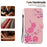 For iPhone 18 Pro / 17 Pro Wallet Phone Case Anti-Drop Leather Flip Cover Pattern Printing with Strap - Sakura - 6
