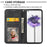 For Nothing phone (1) 5G Rhombus Pattern Imprinted Phone Case Calf Texture PU Leather Stand Magnetic Absorption Wallet Cover with Strap - Black - 3