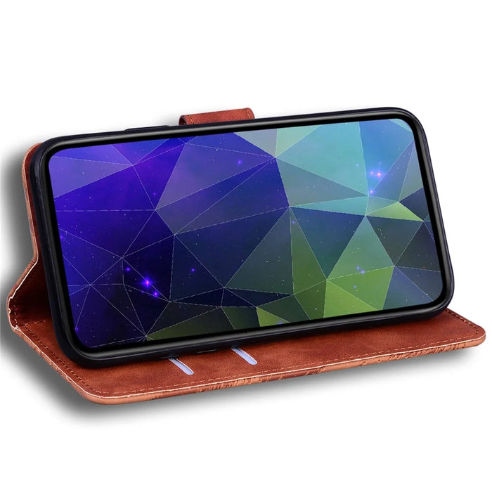 For iPhone 18 Pro Max / 17 Pro Max Stand Case PU Leather Phone Cover Butterfly Printed - Brown - 3