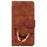 For iPhone 18 Pro Max / 17 Pro Max Stand Case PU Leather Phone Cover Butterfly Printed - Brown - 7