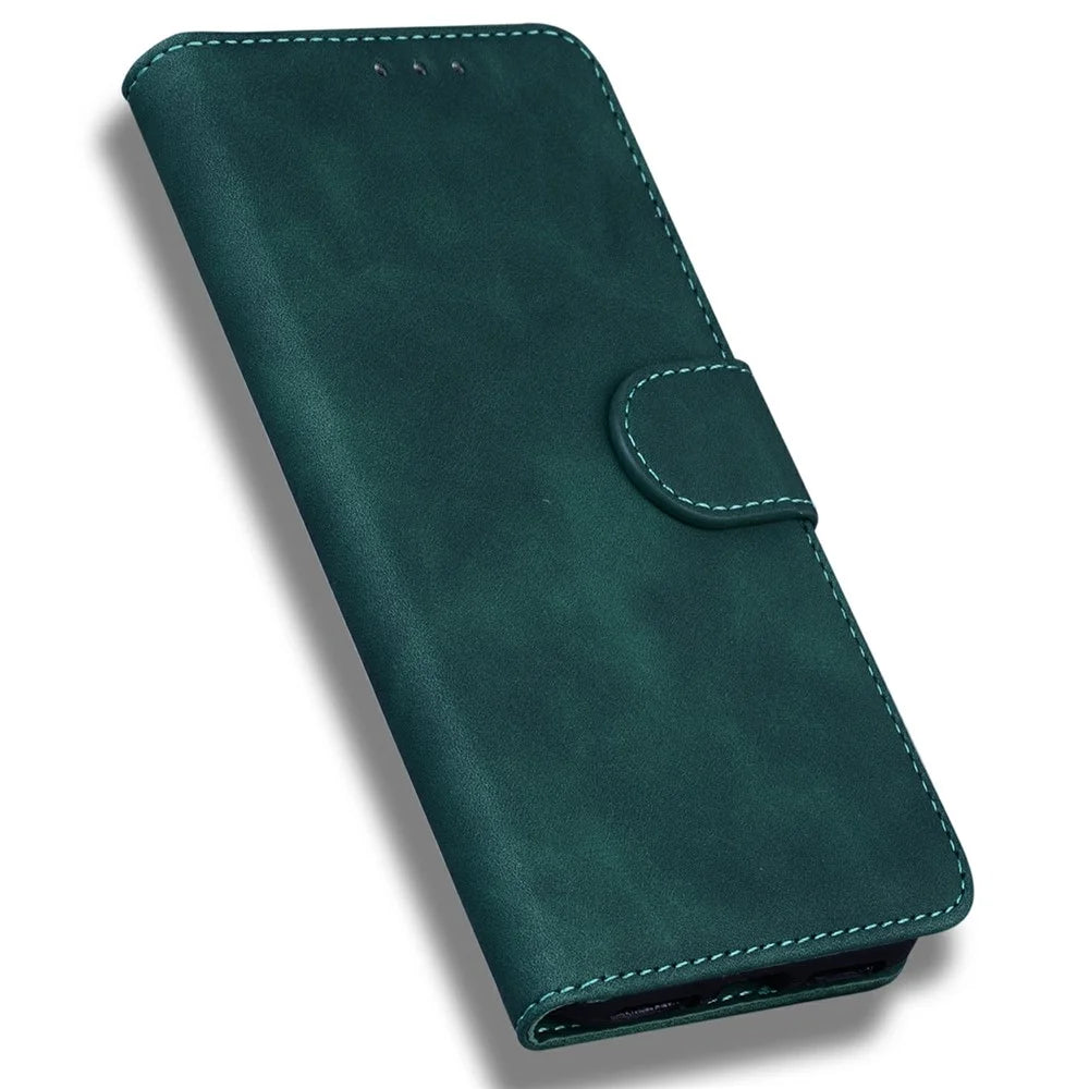 For iPhone 18 Pro Max / 17 Pro Max Case Solid Color Leather Wallet Phone Cover - Green - 5
