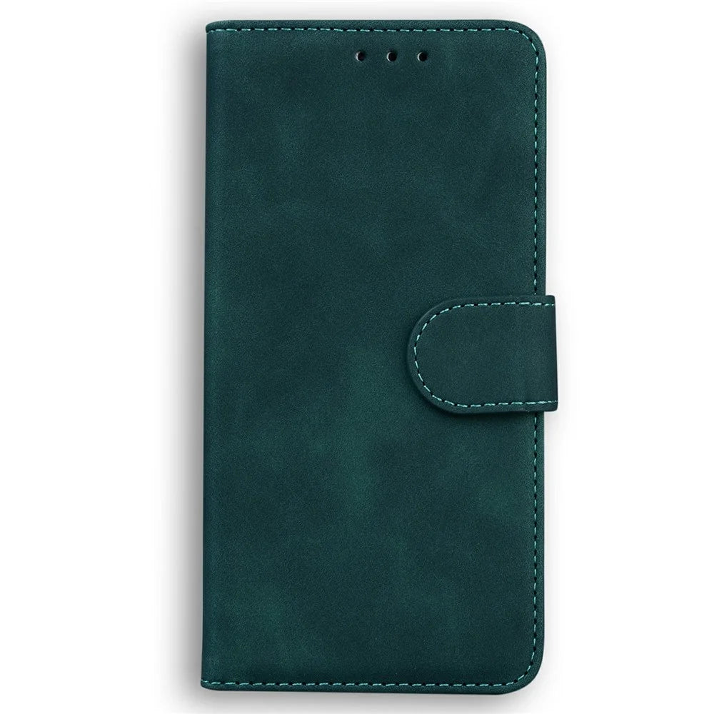 For iPhone 18 Pro Max / 17 Pro Max Case Solid Color Leather Wallet Phone Cover - Green - 6