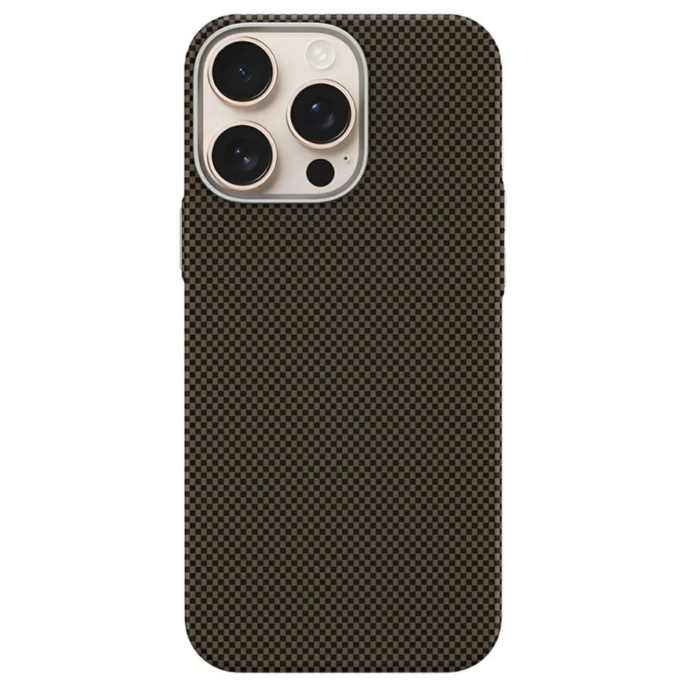 GKK For iPhone 16 Pro Case Compatible with MagSafe PC + TPU Ultra Thin Phone Cover - Gold - 1