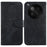 For Infinix Zero 40 4G Wallet Case Tiger Imprint Leather Shockproof Phone Cover with Wrist Strap - Black - 1