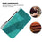 For TECNO Camon 40 4G Stand Case 7-Shaped Pattern Imprint Leather Phone Cover with Strap - Green - 4