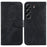 For TECNO Camon 40 4G Wallet Case Tiger Imprint Leather Shockproof Phone Cover with Wrist Strap - Black - 1