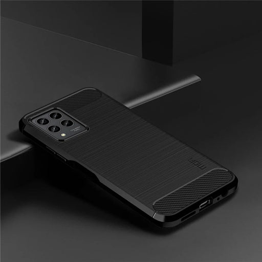 MOFI JK TPU Series-1 for T-Mobile Revvl 6 Pro 5G Brushed Surface Drop-proof Phone Case Carbon Fiber Texture Protective TPU Cover - Black - 2