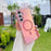 For Samsung Galaxy A55 5G Magnetic Case Color Changing TPU Phone Back Cover - Pink - 1