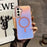 For Samsung Galaxy A56 5G Magnetic Case Color Changing TPU Phone Back Cover - Pink - 1